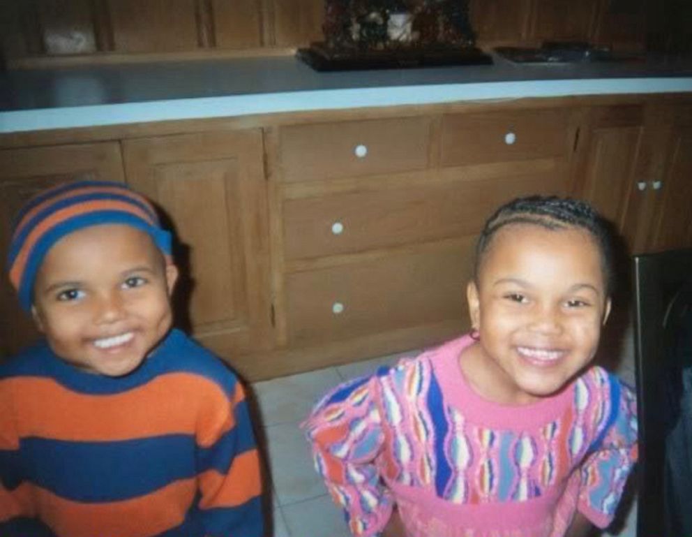 PHOTO: LaDyral Lyte, left, poses with his sister LaDyra Lyte in this childhood photo.