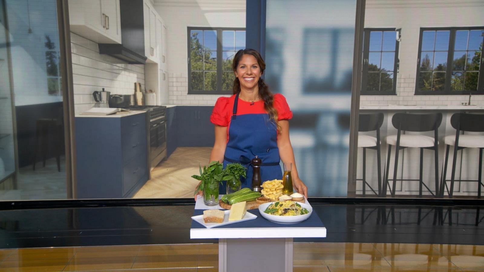 PHOTO: Chef Lena Ciardullo shares recipes for eggplant brulé, pasta with zucchini ragu on "Good Morning America" on Aug. 6, 2026.