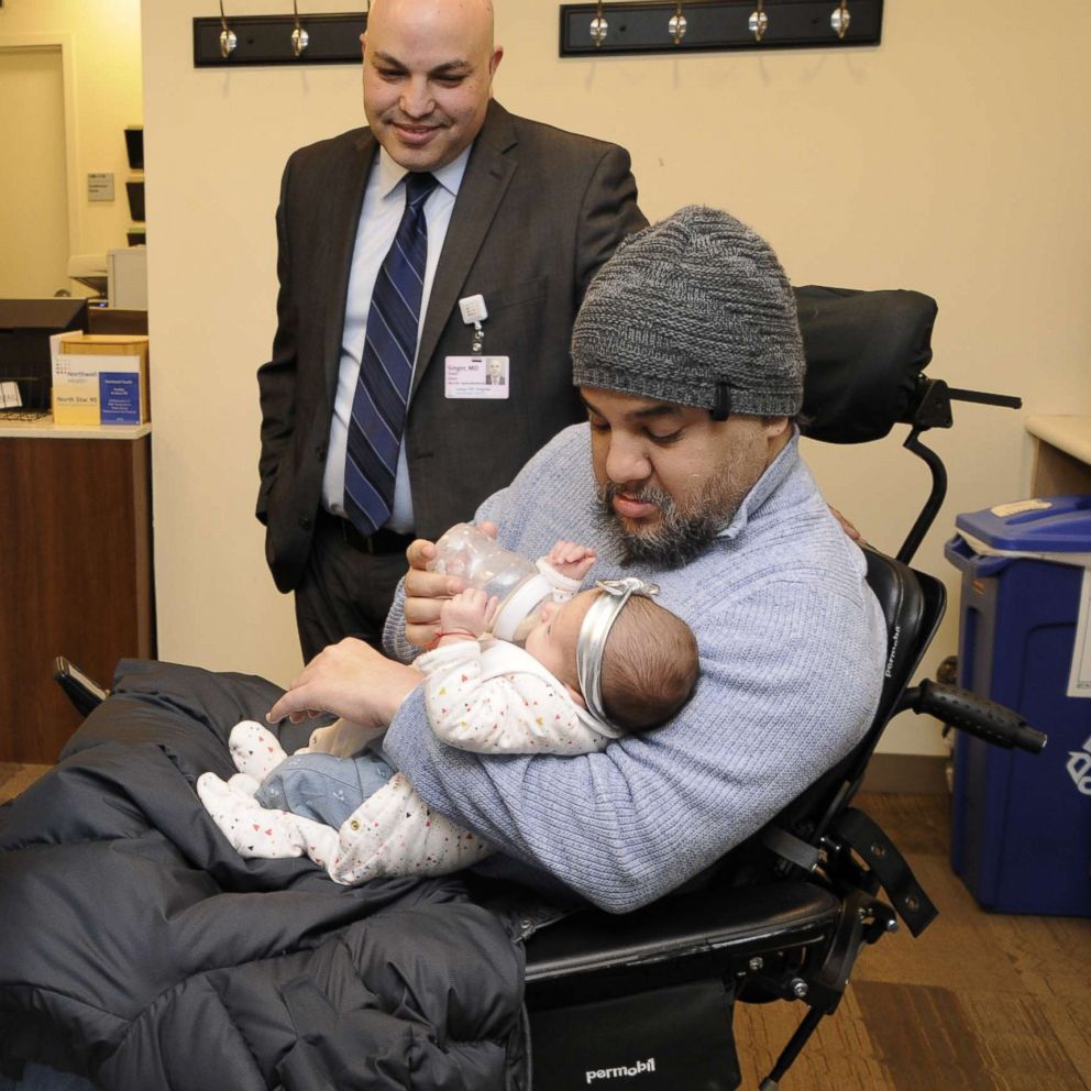VIDEO: Quadriplegic Iraq war vet welcomes a baby girl against all odds