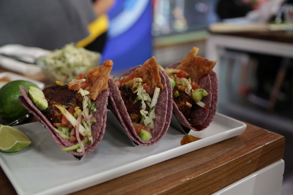 PHOTO: CHICA Las Vegas Chef Lorena Garcia shares her recipe for a soft blue corn tortilla pork belly taco.