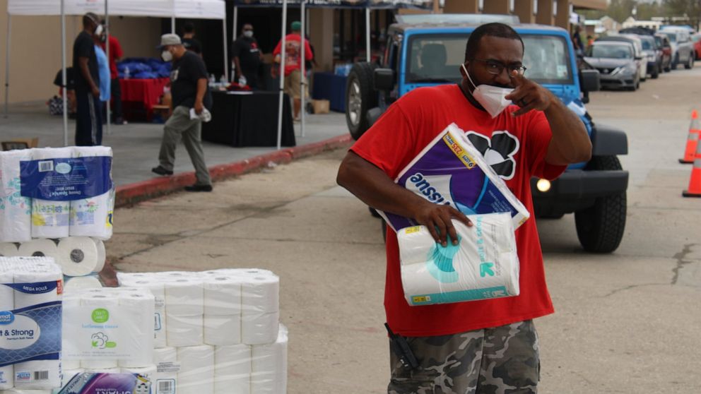 PHOTO: Samuel Mamou organized relief efforts after Hurricane Ida hit Louisiana.