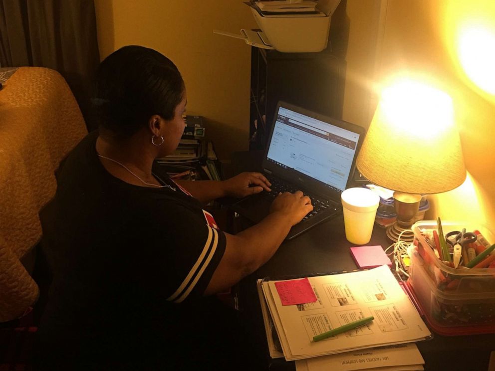 PHOTO: Michelle Lindsey used an Amazon wish list to ask for donations of school supplies.
