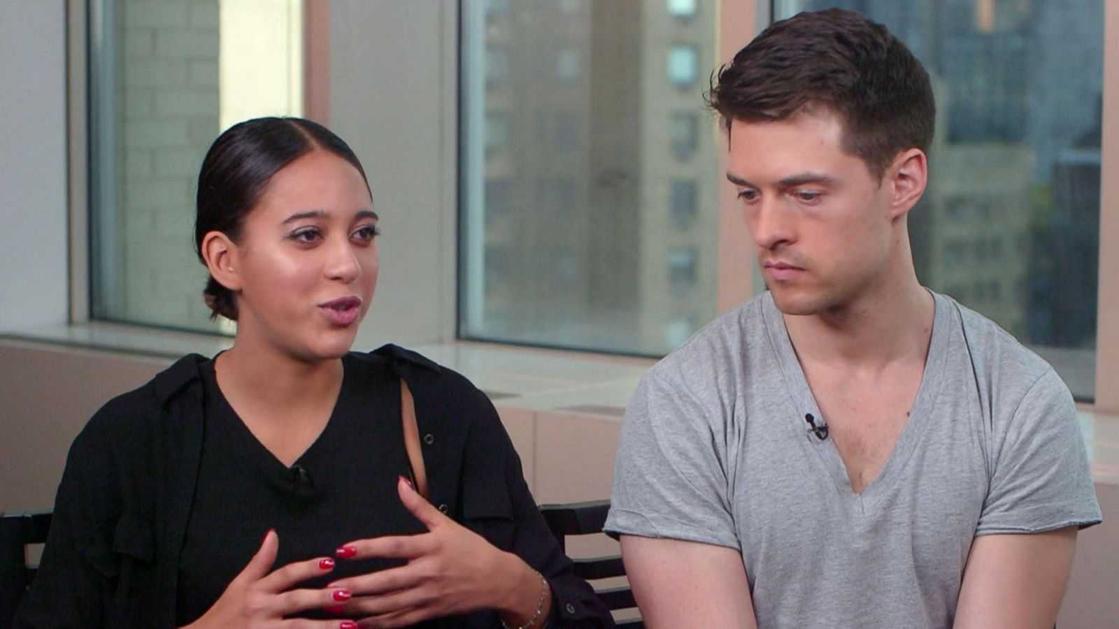 PHOTO: Natasha Aponte and Rob Bliss spoke to "GMA" about the viral Tinder date social experiment.