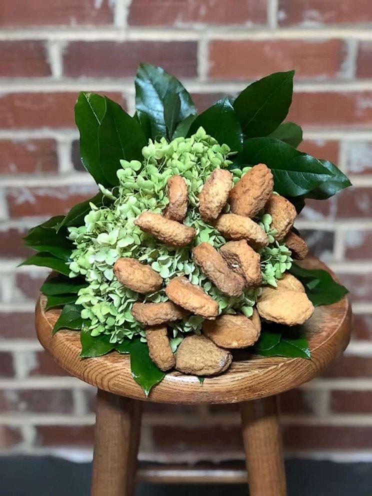 PHOTO: Tyson sent the bride's maid of honor the chicken nugget bouquet after she wrote an email to them.