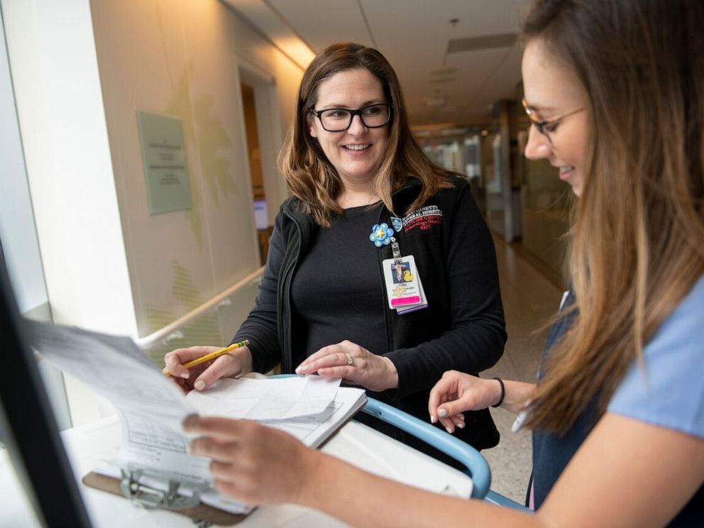 PHOTO: The 14 nurses who are pregnant at Massachusetts General Hospital say they support each other.
