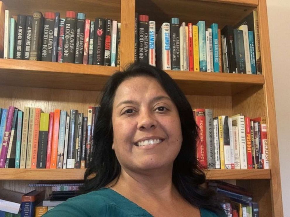 PHOTO: Roseanna Orta, a high school English teacher in Arizona, took to DonorsChoose to ask for more diverse books for her classroom.
