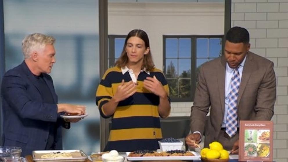 PHOTO: "Every Leaf, Every Stem" author Pierce Abernathy, center, appears on "Good Morning America" on Aug. 18, 2026.