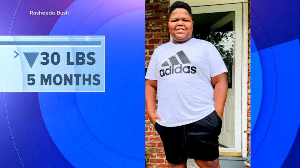 PHOTO: Brian, 15, has lost 30 pounds in five months, according to his mom, Rasheeda Bush.