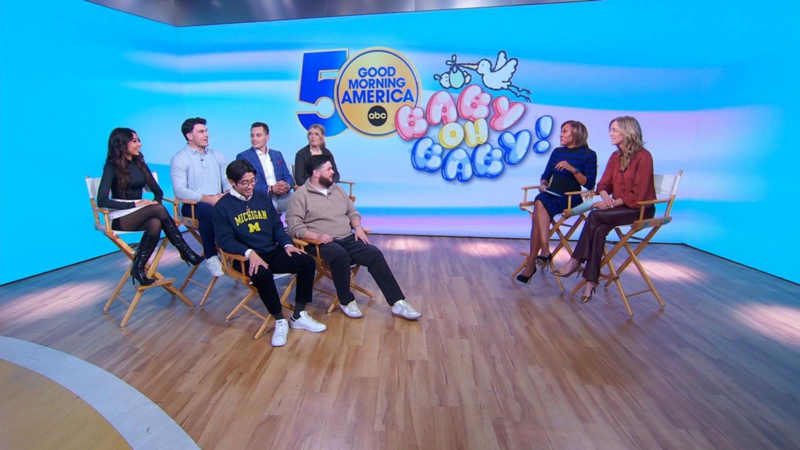 PHOTO: Six people whose births were broadcast live on "Good Morning America" returned to the show over 20 years later.