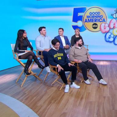 PHOTO: Six people whose births were broadcast live on "Good Morning America" returned to the show over 20 years later.