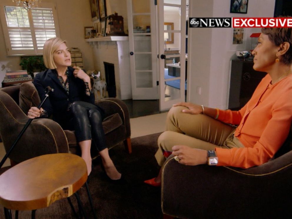 PHOTO: Actress Selma Blair opens up about her MS diagnosis in an interview with GMA co-anchor Robin Roberts.