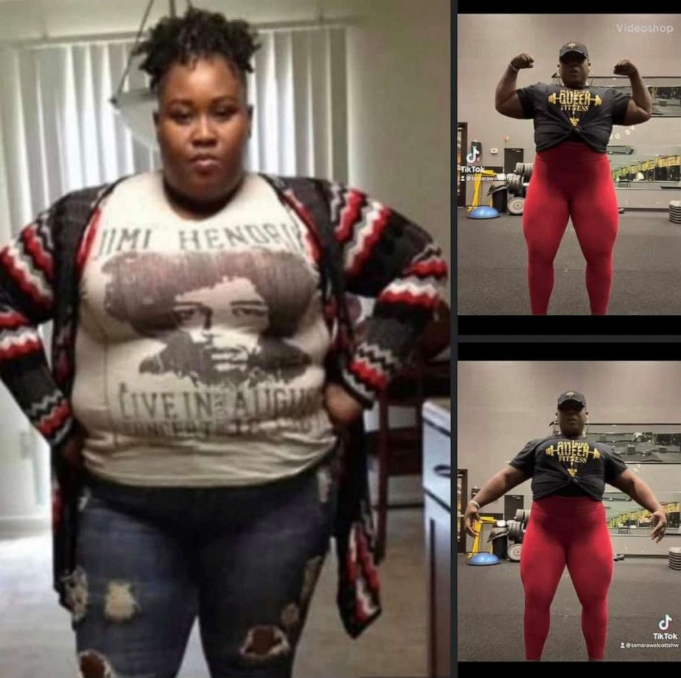 PHOTO: Tamara Walcott, a mom of two, has lost over 100 pounds and become a powerlifting champion.