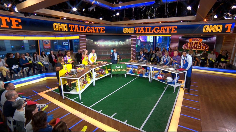 PHOTO: Chefs faced off on "GMA" tailgate and made two of their top nacho recipes.