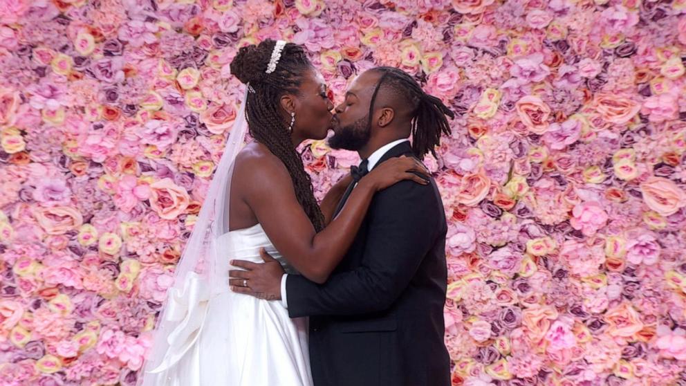 PHOTO: Daniel Alexandre and Chaseedaw Giles got engaged and married live on “Good Morning America” on Feb. 14, 2025.