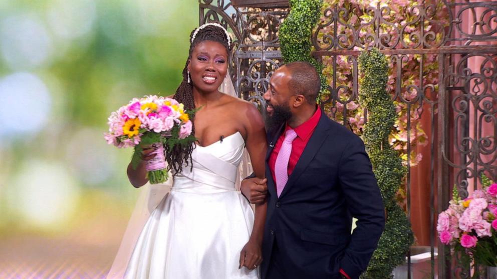 PHOTO: Daniel Alexandre and Chaseedaw Giles got engaged and married live on “Good Morning America” on Feb. 14, 2025.