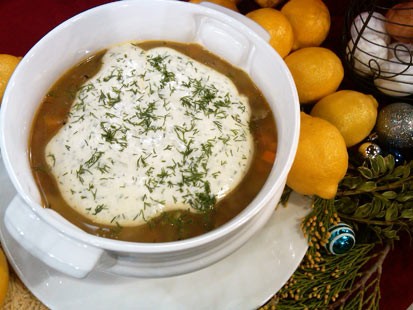 PHOTO George Stephanopoulos: Whole Chicken Soup with Avgolemono and Orzo