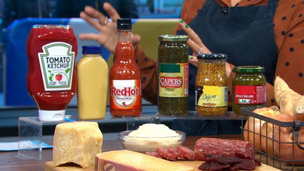 PHOTO: Condiments like mustard and hot sauce key pantry items to stay stocked up on.