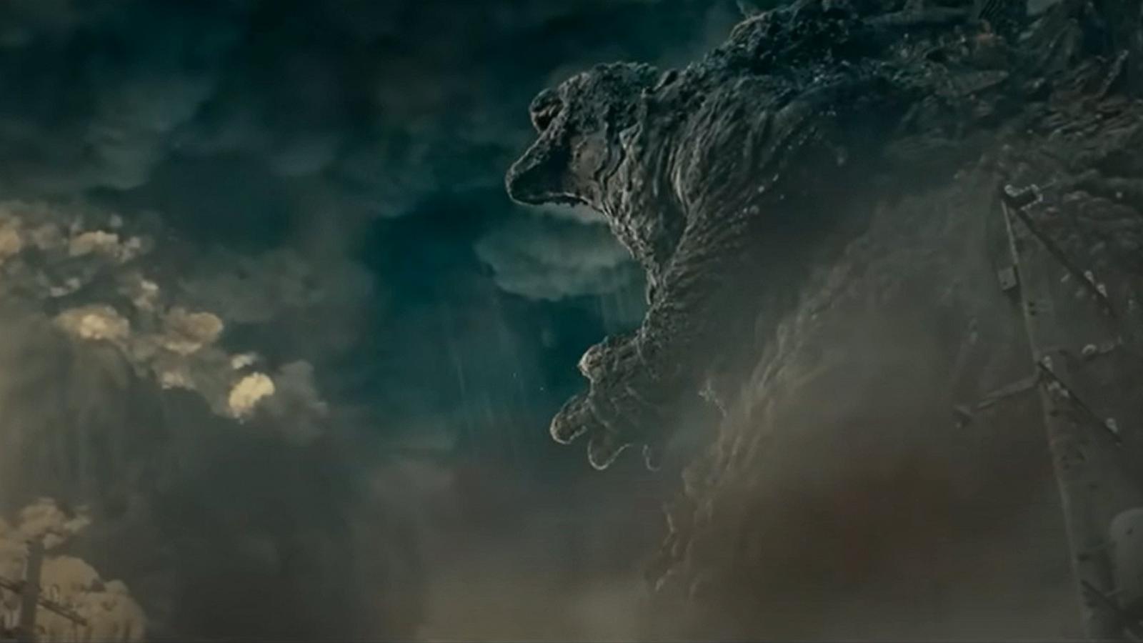 PHOTO: This screen grab from the trailer shows a scene from the movie "Godzilla Minus One."