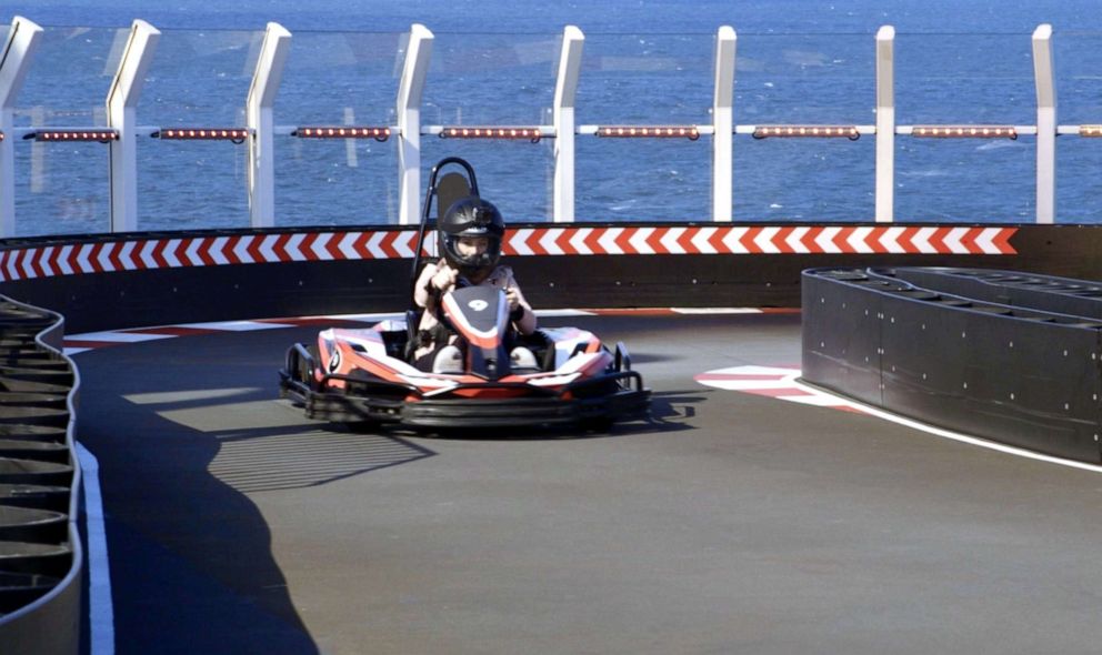 PHOTO: Norwegian is the only cruise line to have a go kart track.