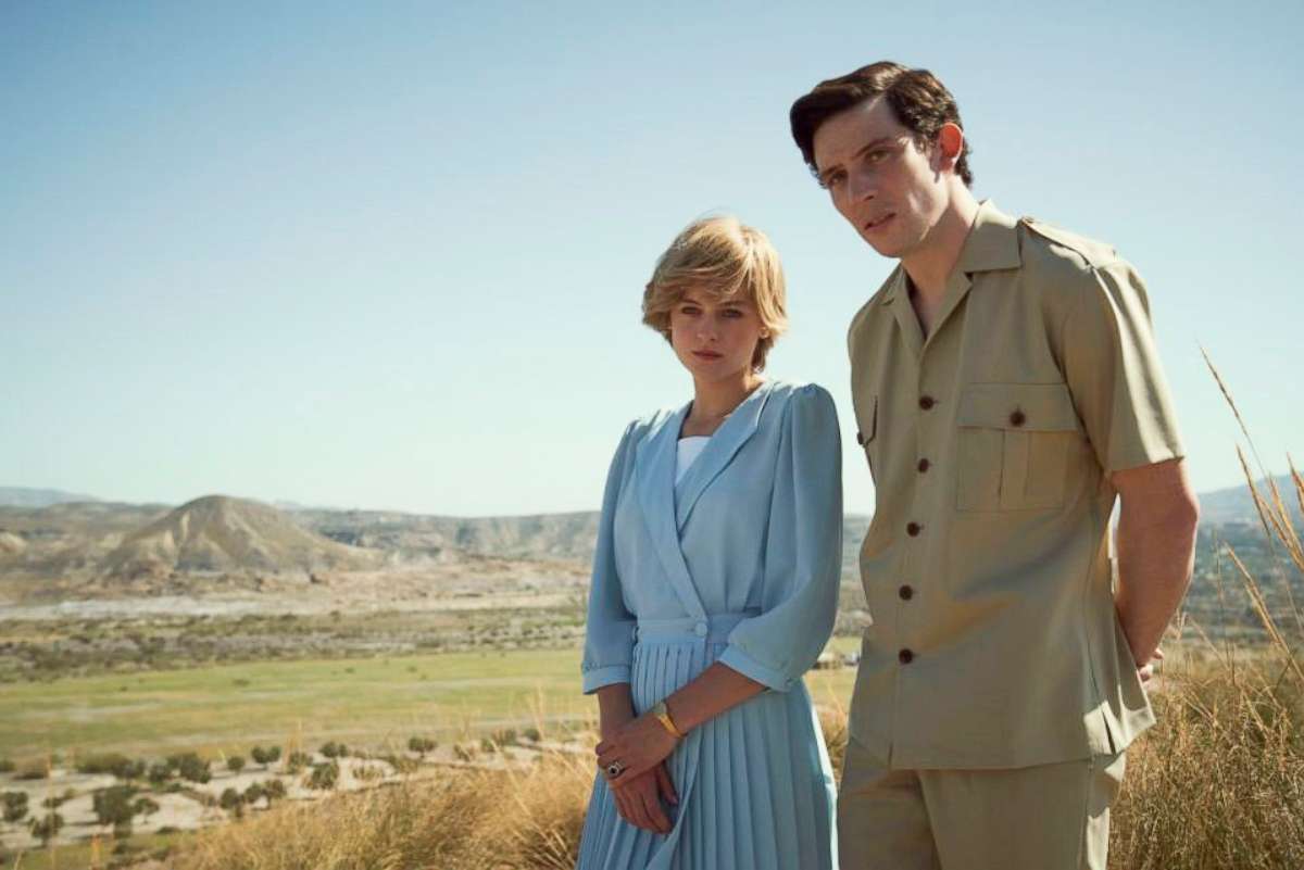 PHOTO: Emma Corrin and Josh O'Connor are shown as Princess Diana and Prince Charles in &quot;The Crown&quot; on Netflix.