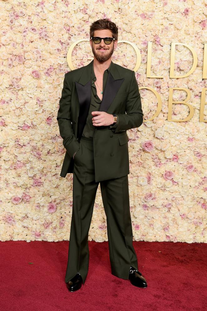 PHOTO: Andrew Garfield attends the 82nd Annual Golden Globe Awards at The Beverly Hilton on Jan. 05, 2025 in Beverly Hills, Calif.