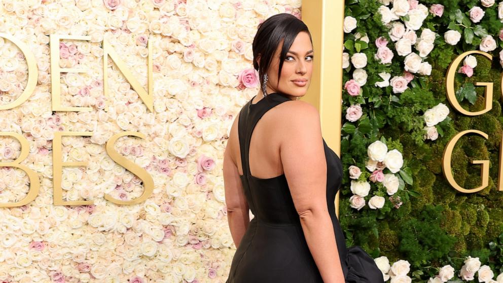 PHOTO: Ashley Graham attends the 82nd Annual Golden Globe Awards at The Beverly Hilton on Jan. 05, 2025 in Beverly Hills, Calif.