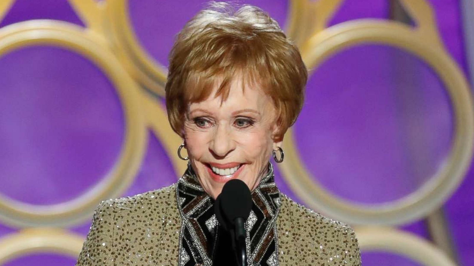 PHOTO: Carol Burnett accepts the Carol Burnett TV Achievement award onstage during the 76th annual Golden Globe awards at the Beverly Hilton Hotel, Jan. 6, 2019 in Beverly Hills, Calif.