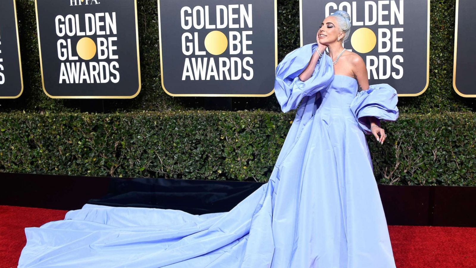 PHOTO: Lady Gaga attends the 76th annual Golden Globe awards at the Beverly Hilton Hotel, Jan. 6, 2019 in Beverly Hills, Calif.