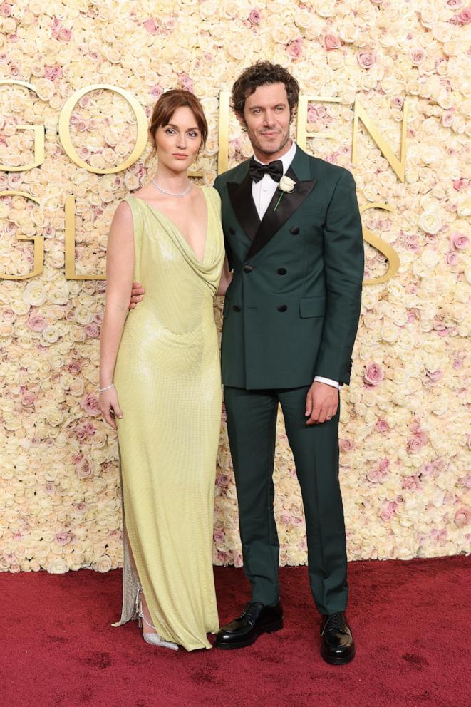 PHOTO: (L-R) Leighton Meester and Adam Brody attend the 82nd Annual Golden Globe Awards at The Beverly Hilton on Jan. 05, 2025 in Beverly Hills, Calif.