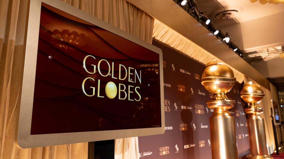 PHOTO: A view of the stage before the nominations announcement and media preview for the 83rd Annual Golden Globes at The Beverly Hilton, Dec. 8, 2025, in Beverly Hills.