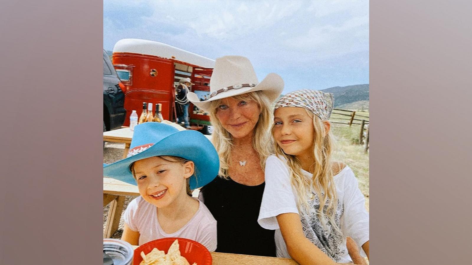 PHOTO: Goldie Hawn appears in this image with her grandkids, Rani Rose and Rio Laura.