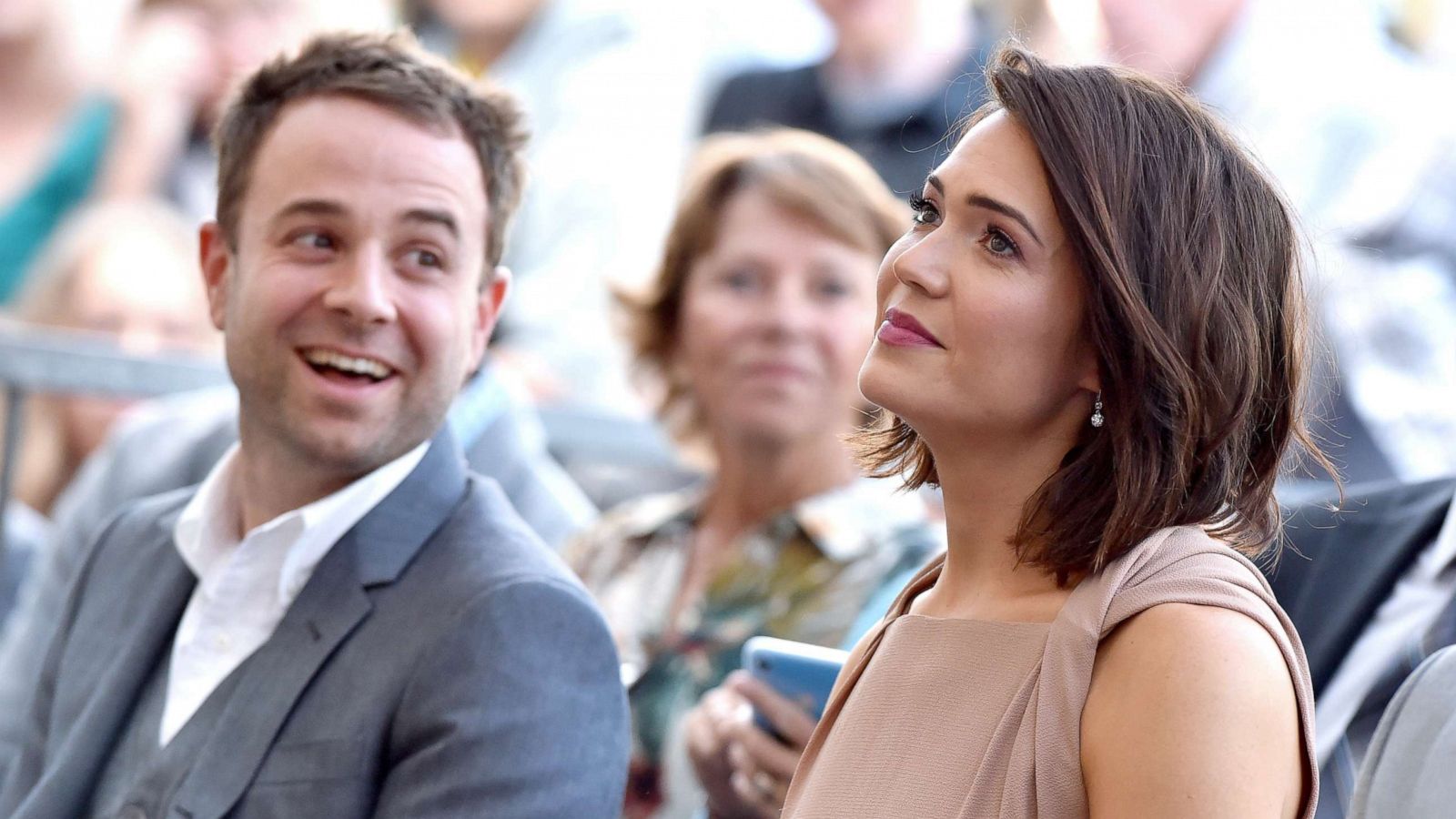 PHOTO: Mandy Moore and Taylor Goldsmith attend the ceremony honoring Mandy Moore with Star on the Hollywood Walk of Fame, March 25, 2019, in Hollywood, Calif.