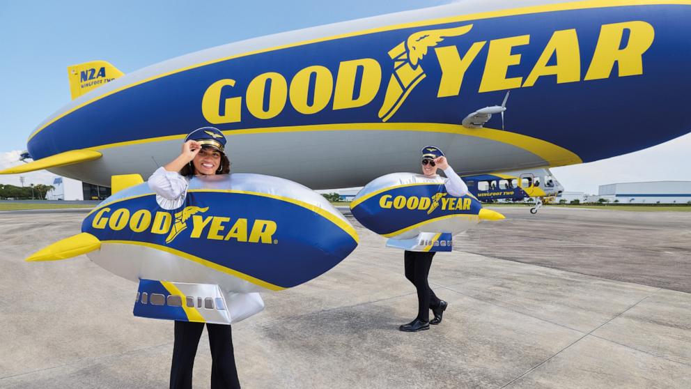 PHOTO: Spirit Halloween launched an inflatable Goodyear Blimp costume for 2026.
