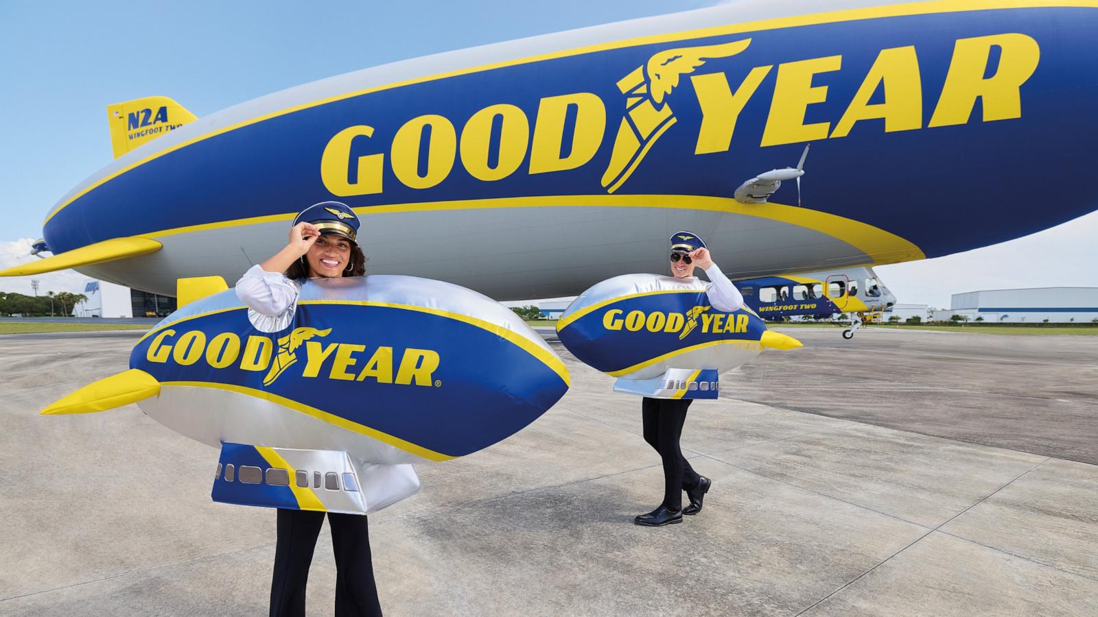 PHOTO: Spirit Halloween launched an inflatable Goodyear Blimp costume for 2026.