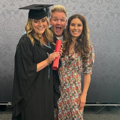 PHOTO: Gordon Ramsay shared a photo with his wife Tana and eldest daughter Matilda at her graduation.