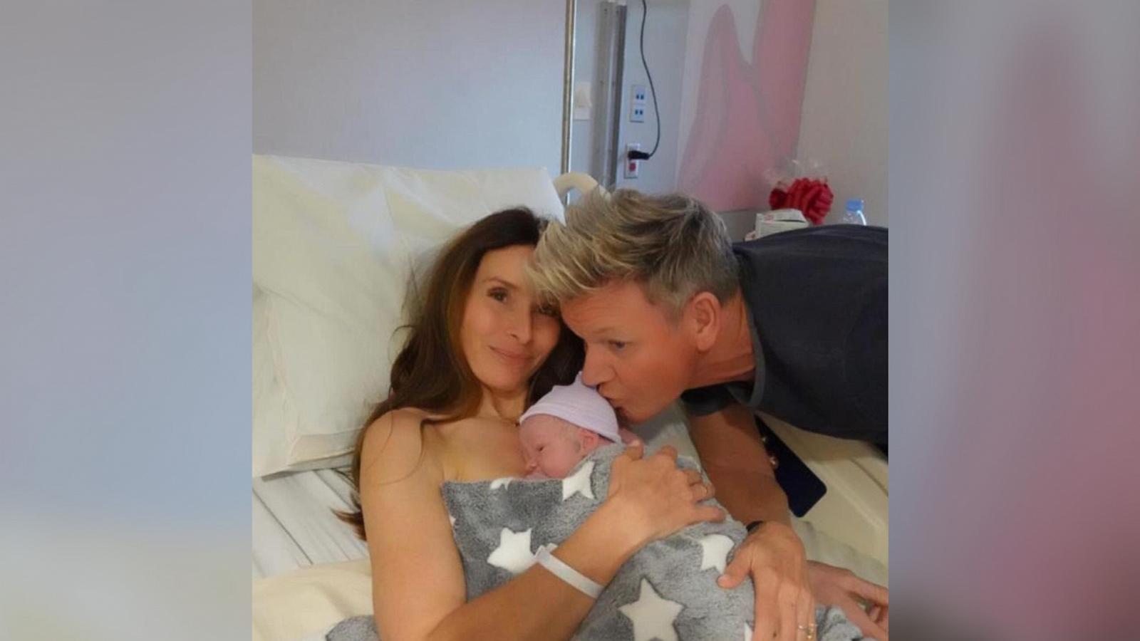 PHOTO: Gordon Ramsay with his wife and their newborn baby Jesse James Ramsay, in a photo shared on Instagram.