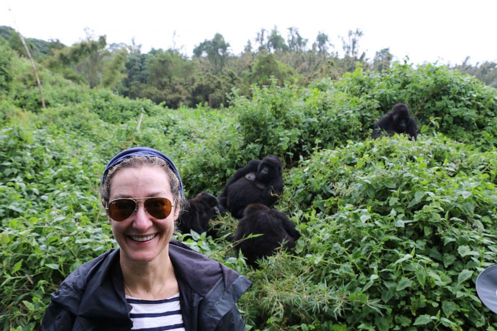 PHOTO: Trekking to see the mountain gorillas of Rwanda.