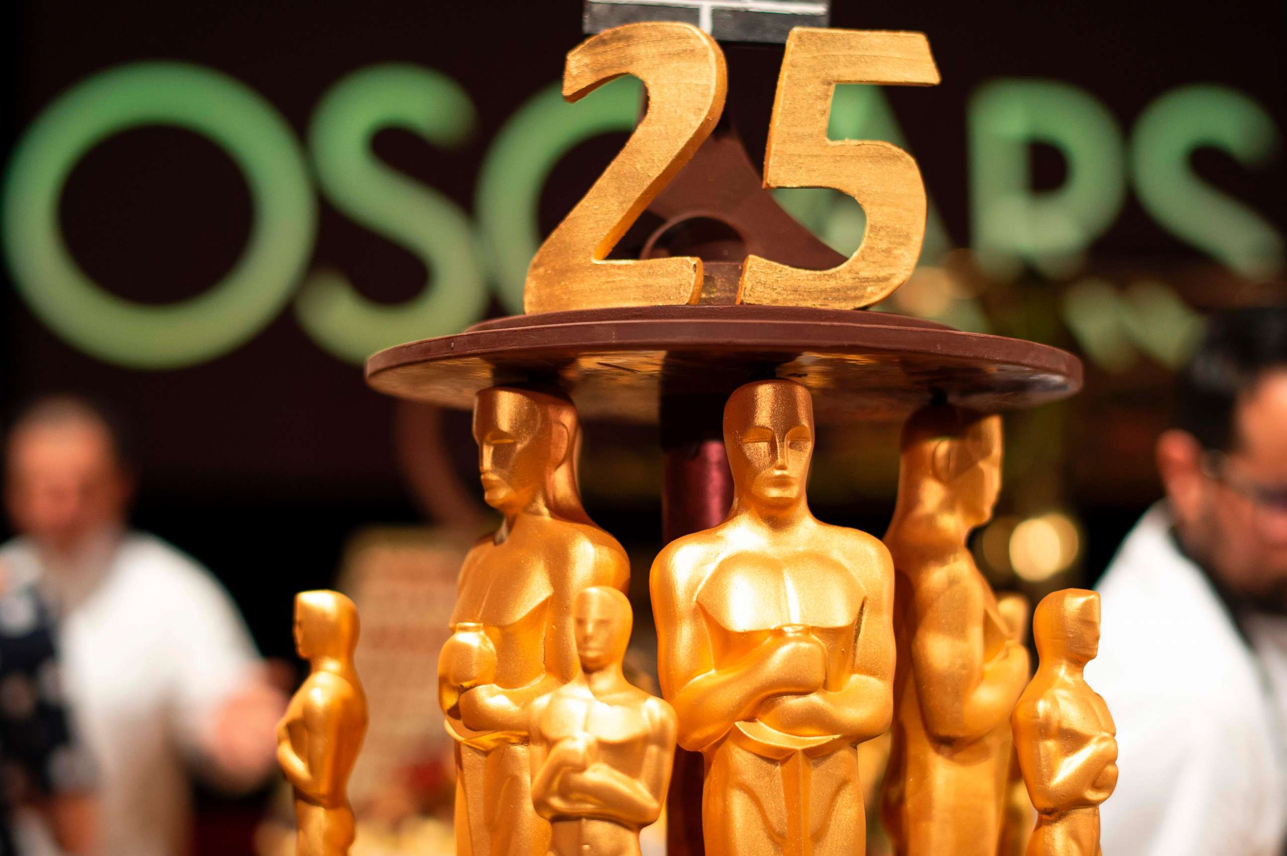 PHOTO: Confections by pastry chef Kamel Guechida are displayed during a preview for the Governors Ball during the 91st annual Academy Awards week in Hollywood, on Calif., Feb. 15, 2019.