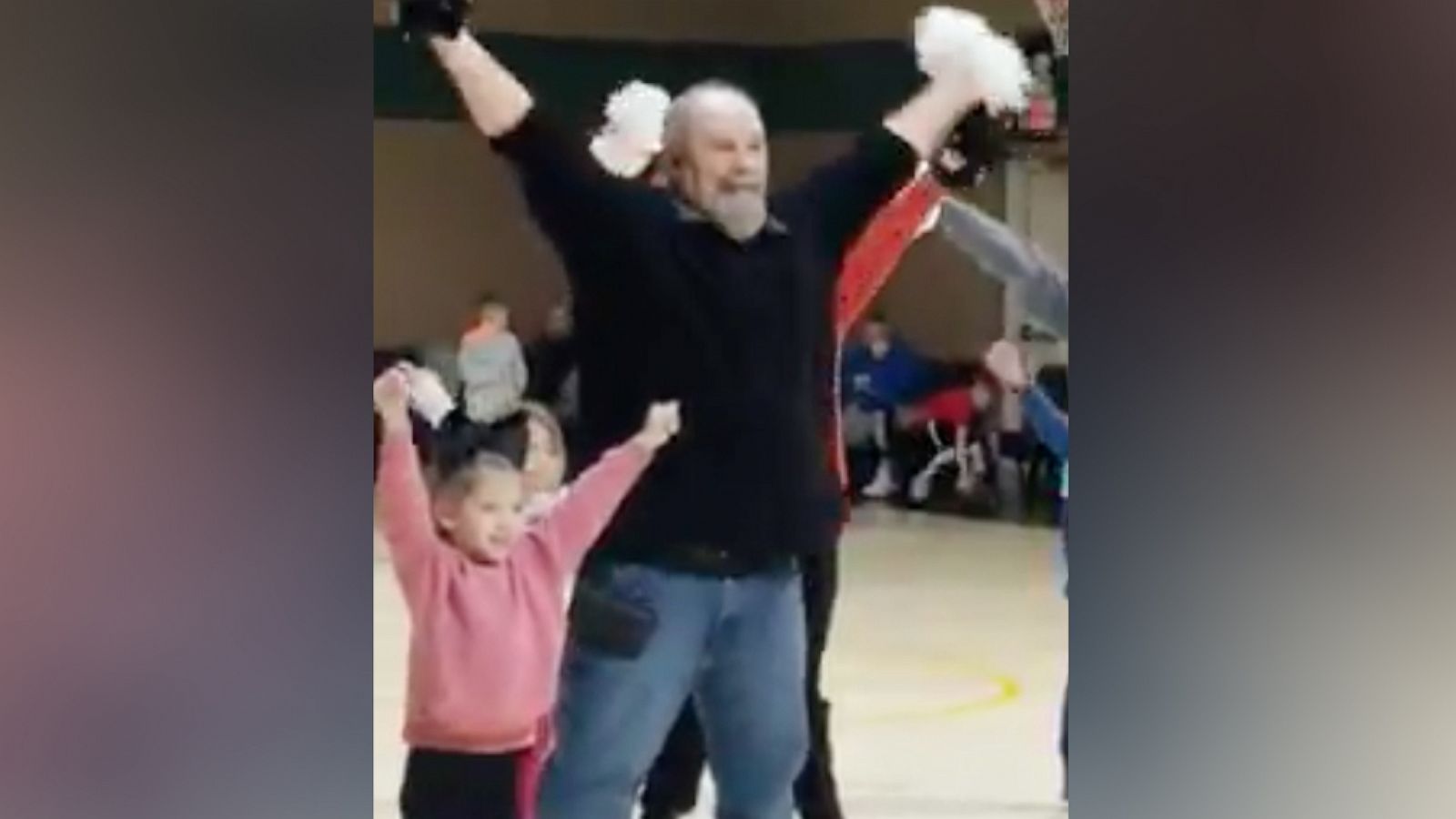 PHOTO: McKinly Lester, 5 and her "papaw" Jeff Harville, 55, were captured on camera as they danced to the "Chicken Dance" together at Gap Creek Missionary Baptist Church in Tennessee.