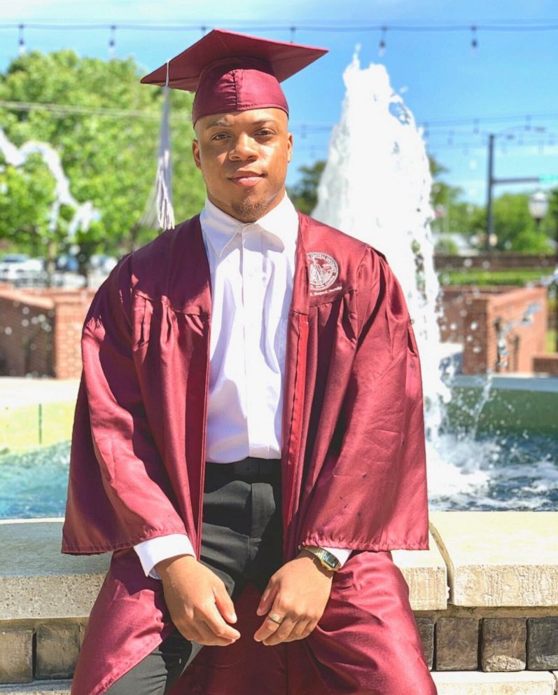 PHOTO: Chance Kennedy celebrated his graduation from North Carolina Central on May 9th, 2020 in Charlotte, NC.