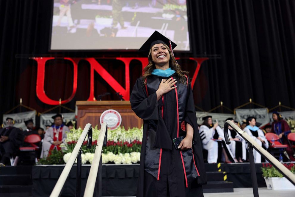 PHOTO: Pamela Hernandez graduated May 12, 2023, with a Master of Public Administration degree from the University of Nevada, Las Vegas.