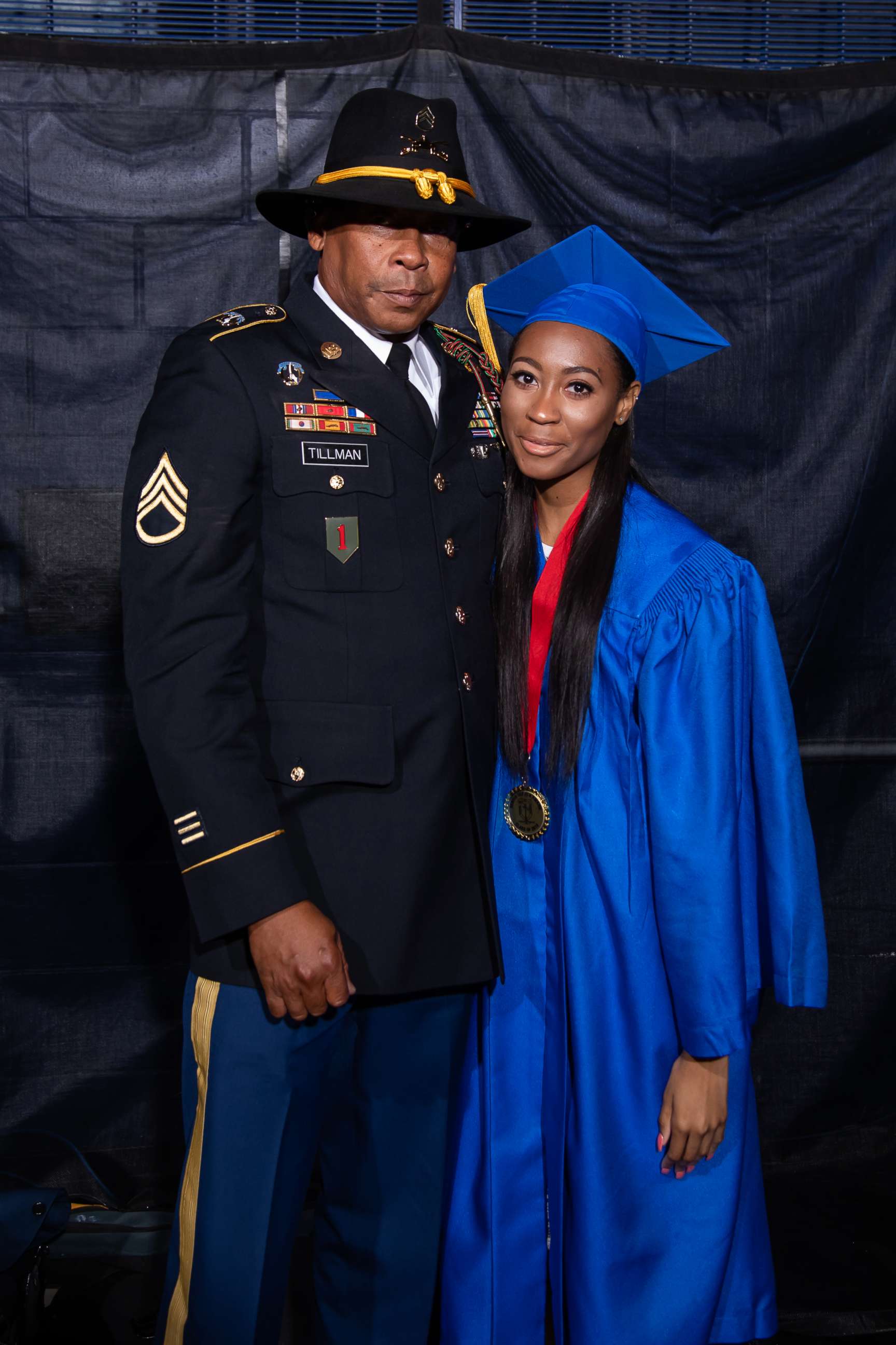 PHOTO: U.S. Army Staff Sgt. Anthony Tillman surprised his daughter, Kayla Tillman, at her high school graduation in Florida.