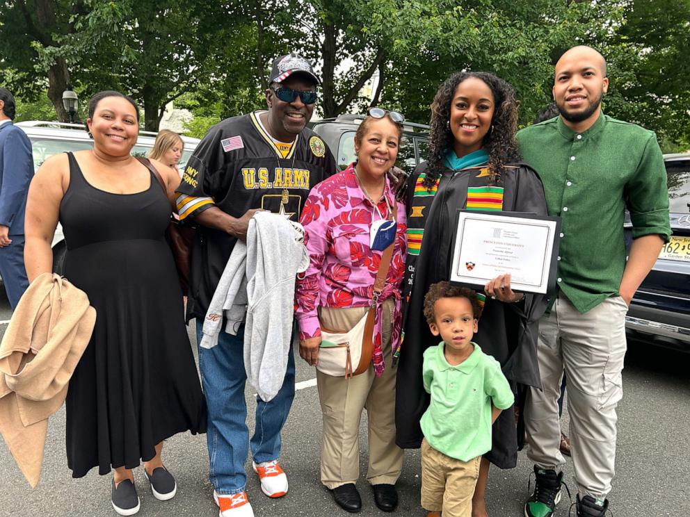 PHOTO: Natasha S. Alford with her family at her graduation from Princeton University’s School of Public and International Affairs.