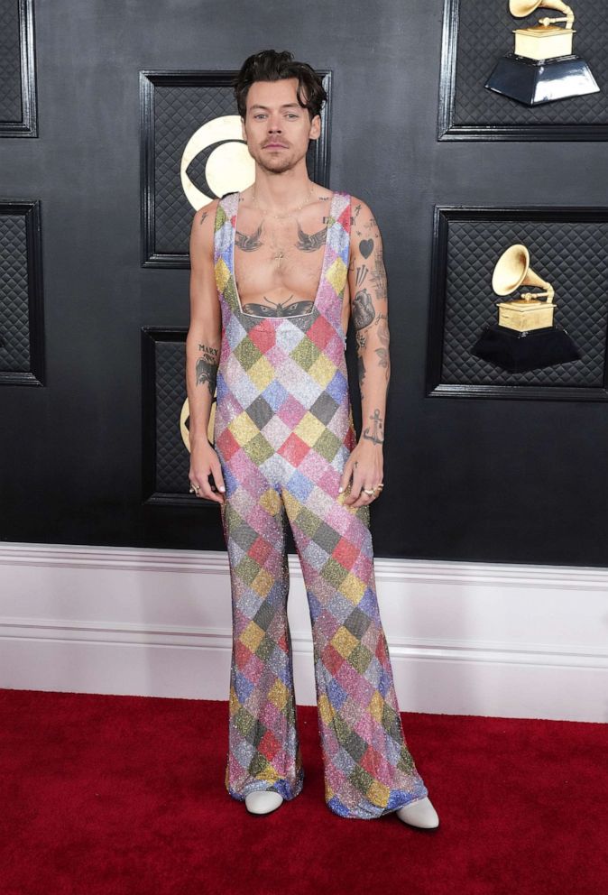 PHOTO: Harry Styles arrives at the 65th annual Grammy Awards on Feb. 5, 2023, in Los Angeles.
