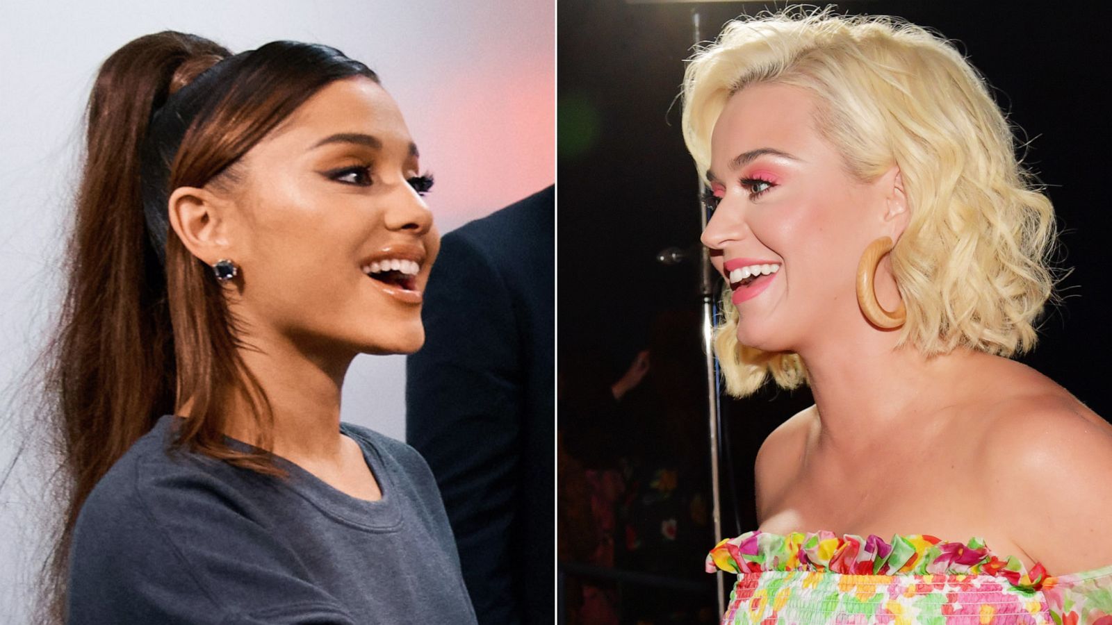 PHOTO: Ariana Grande, left, and Katy Perry, right.