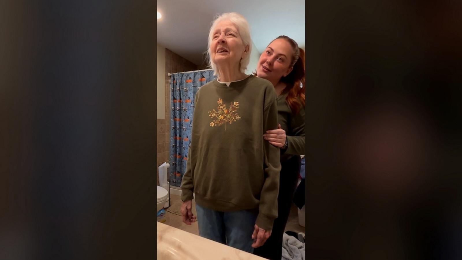 PHOTO: Corrie Sterling-Mundy shared a TikTok video of herself reminding her grandmother, who has dementia, how beautiful she is.