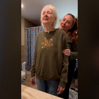 PHOTO: Corrie Sterling-Mundy shared a TikTok video of herself reminding her grandmother, who has dementia, how beautiful she is.