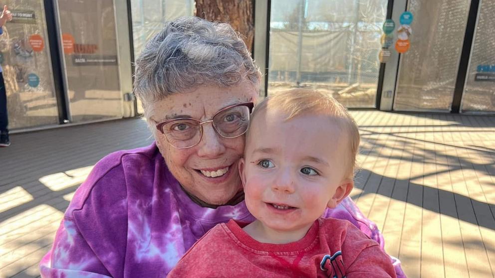 PHOTO: Sharon Lewis is calling her great-grandson Bridger, 3, her “hero,” after he came to her aid after she fell outside and hit her head on a cement step.