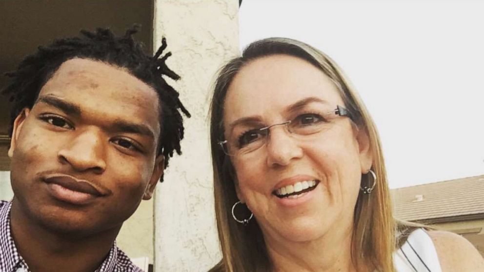 PHOTO: A Thanksgiving tradition began in 2016 when an Arizona woman named Wanda Dench, now 62, texted Jamal Hinton, now 20, inviting him to dinner thinking it was her grandson.