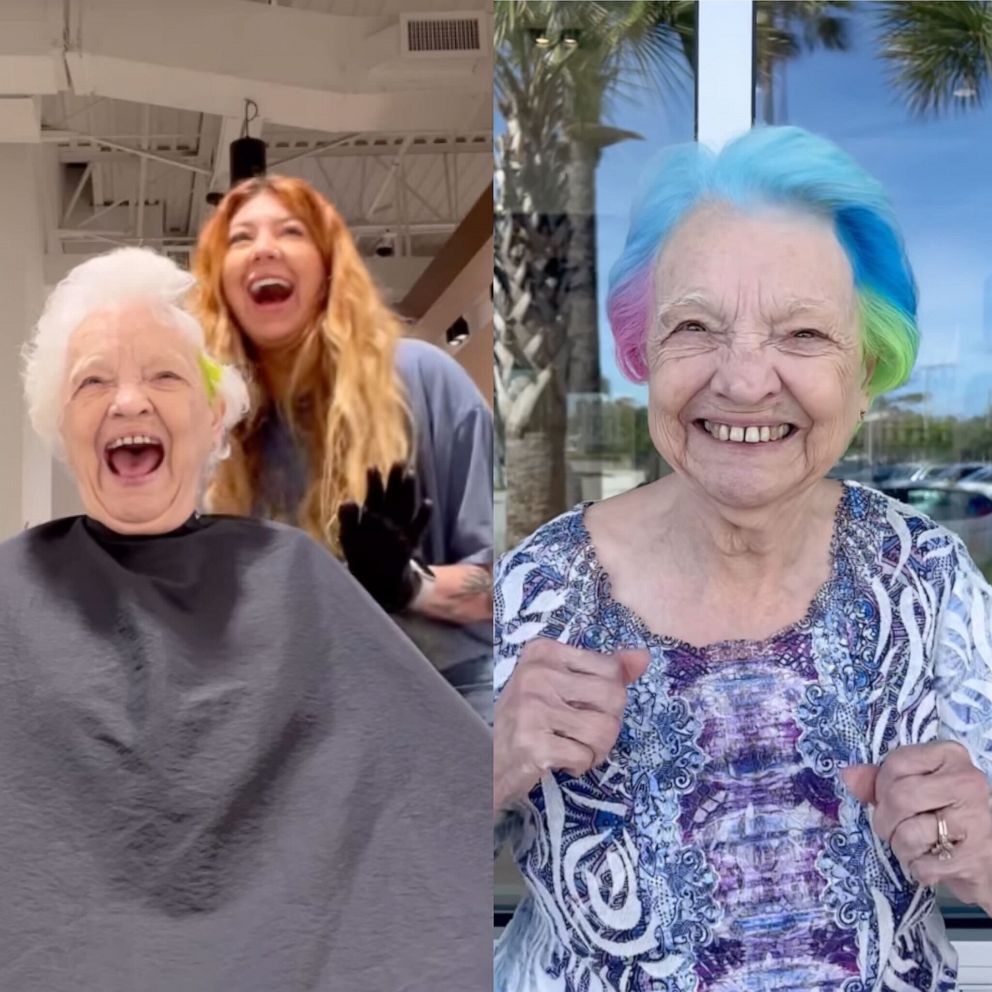 VIDEO: Watch grandma’s hilarious reaction to granddaughter dyeing her hair bright colors